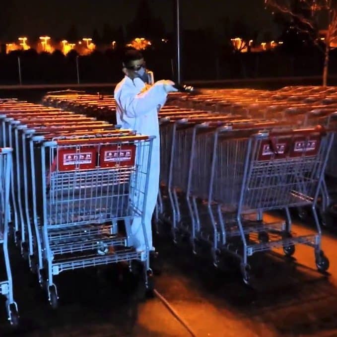 grocery cart cleaning and sanitizing services Scottsdale.