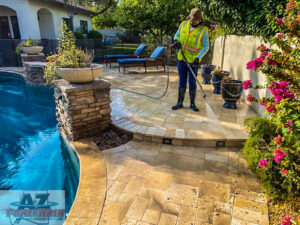 travertine pool deck cleaning service