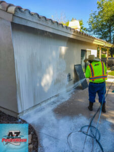 Exterior House Washing with Soft Washing in Phoenix, AZ
