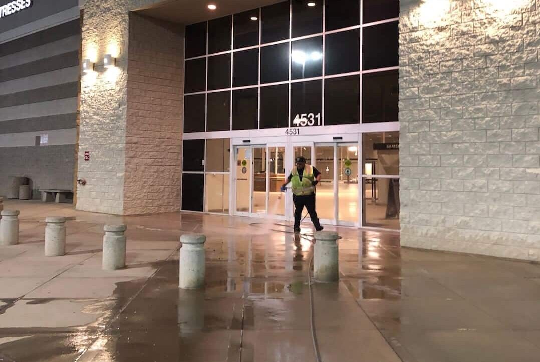 sidewalk pressure washing service in Tempe, AZ.