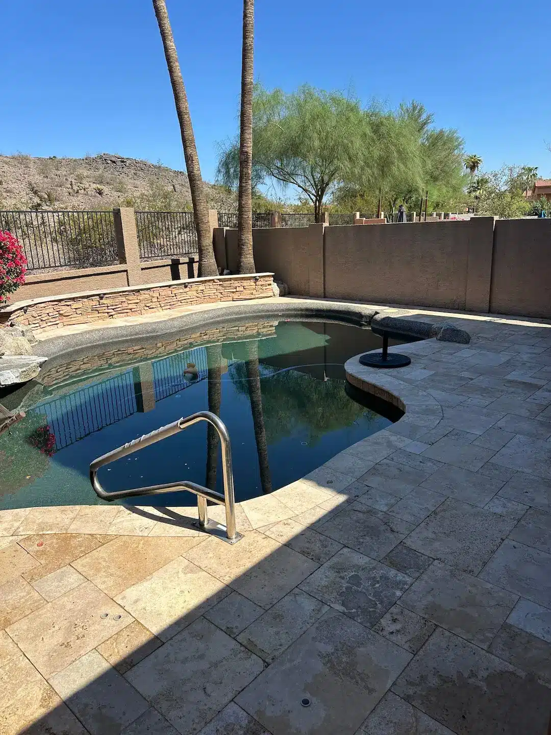 fence pressure washing in Tempe, AZ.