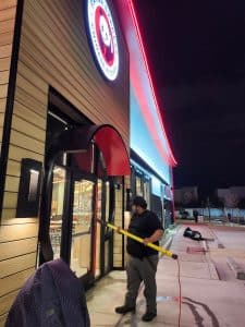 Commercial window cleaning in Gilbert, AZ.