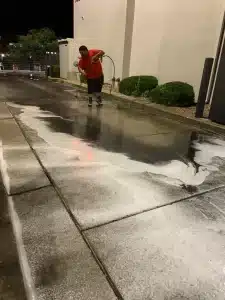 24/7 parking lot power washing services in Mesa, AZ.