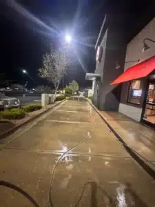 drive thru lane pressure washing in Phoenix, AZ.