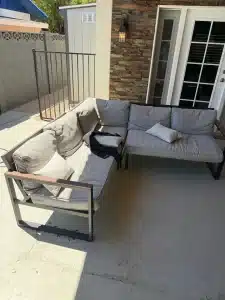patio furniture cleaning in Scottsdale before picture.
