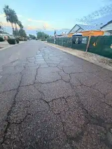 after - construction site cleanup and power washing in Scottsdale Shea North Estates near Paradise Valley Village.